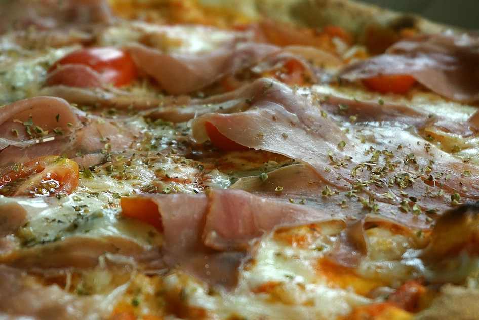 pizza de pão de forma