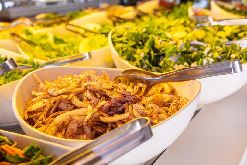 salada de grão de bico
